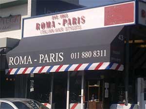 Boxed fronted Wedge awning Roma-Paris